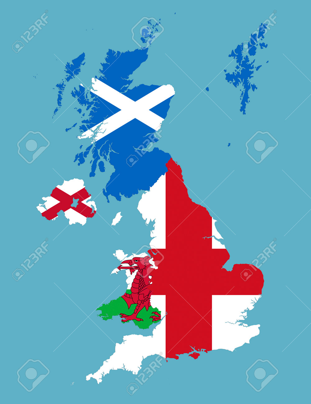 イギリスセット イングランド スコットランド ウェールズ 北