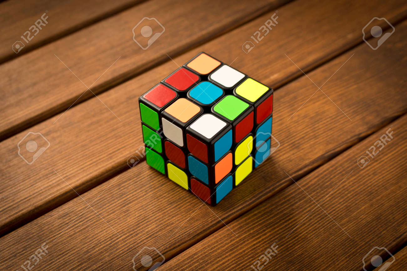 wooden rubik's cube