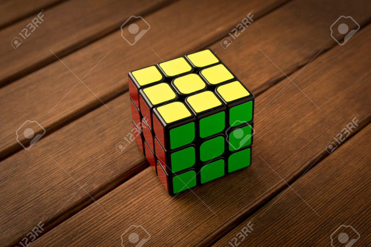 wooden rubik's cube