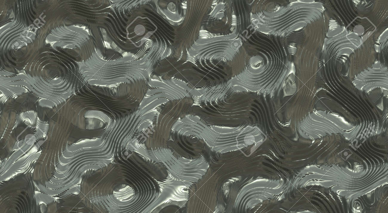 반사 및 금속 원활한 배경 텍스처를 리플. Shining 유체 크롬 표면이 녹습니다. 그레이 멜트. 로열티 무료 사진, 그림, 이미지  그리고 스톡포토그래피. Image 81959606