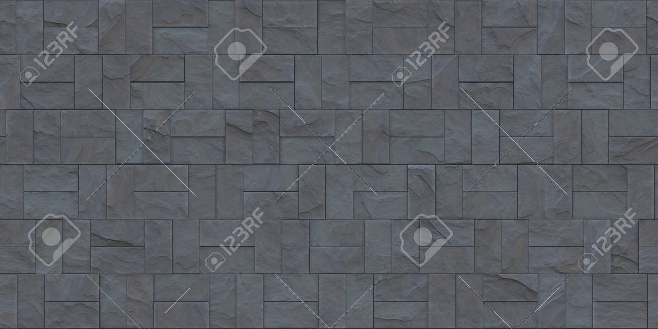 Slate Gray Outdoor Stone Cladding Seamless Surface Stone Tiles