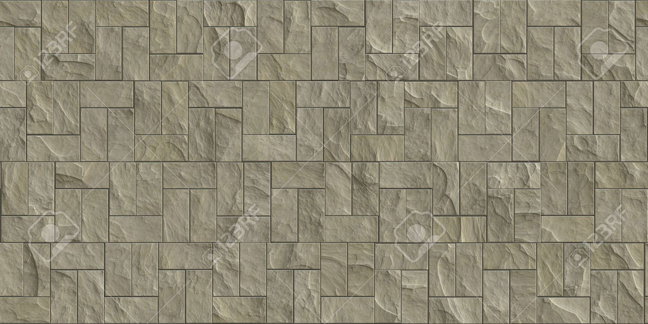 Beige Outdoor Stone Cladding Seamless Surface Stone Tiles Facing