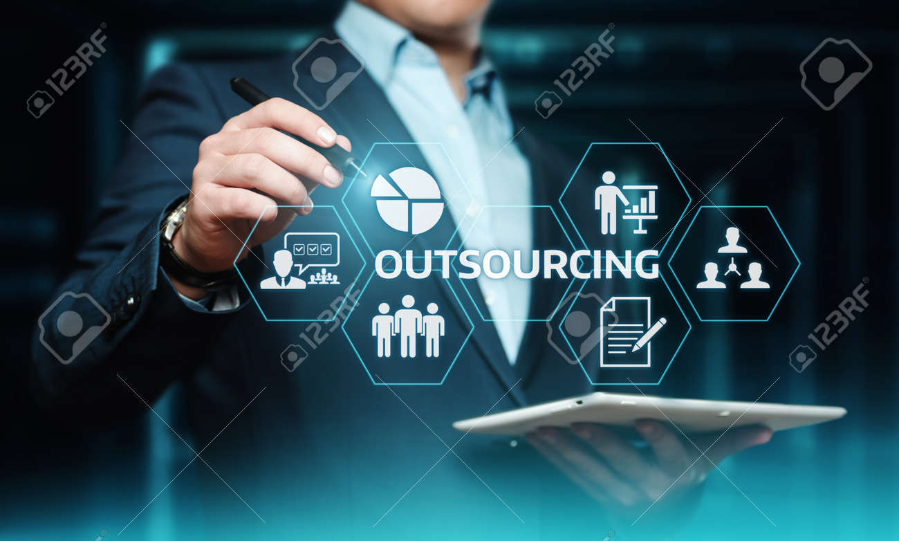 Outsourcing Human Resources Business Internet Technology Concept. - 104246702 Outsourcing Human Resources Business Internet Technology Concept. - 104246702