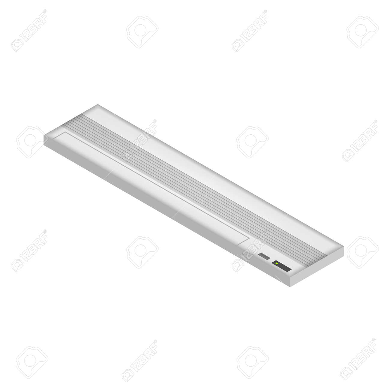 白い背景に影を付ける等角エアコンのベクトルイラスト のイラスト素材 ベクタ Image