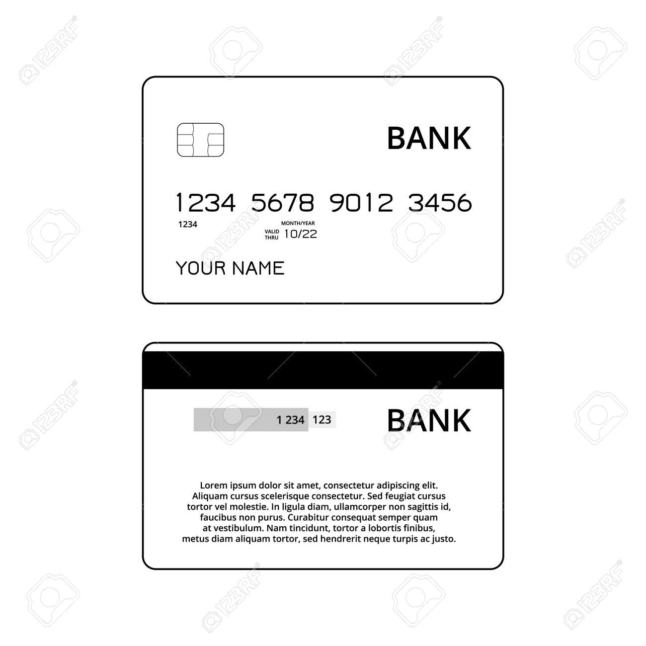credit-or-debit-cards-templates-black-and-white-illustration-royalty-free-svg-cliparts-vectors-and-stock-illustration-image-124792619 for Free Printable Credit Card Template Credit Or Debit Cards Templates. Black And White Illustration Royalty Free SVG, Cliparts, Vectors, and Stock Illustration. Image 124792619. for Free Printable Credit Card Template