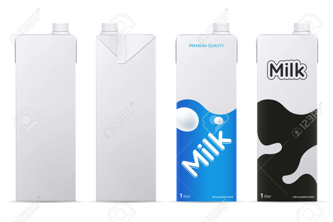 Download Vector Milk Package Mockup Isolated On White Background Cardboard Royalty Free Cliparts Vectors And Stock Illustration Image 103316579 Yellowimages Mockups