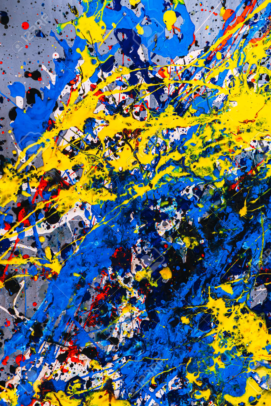Perfect abstract expressionisme Uniek schilderij, Vlag, gesigneerd en  gestempeld, Zeldzame vondst, Hedendaagse kunst - Etsy België, image size:867x1300