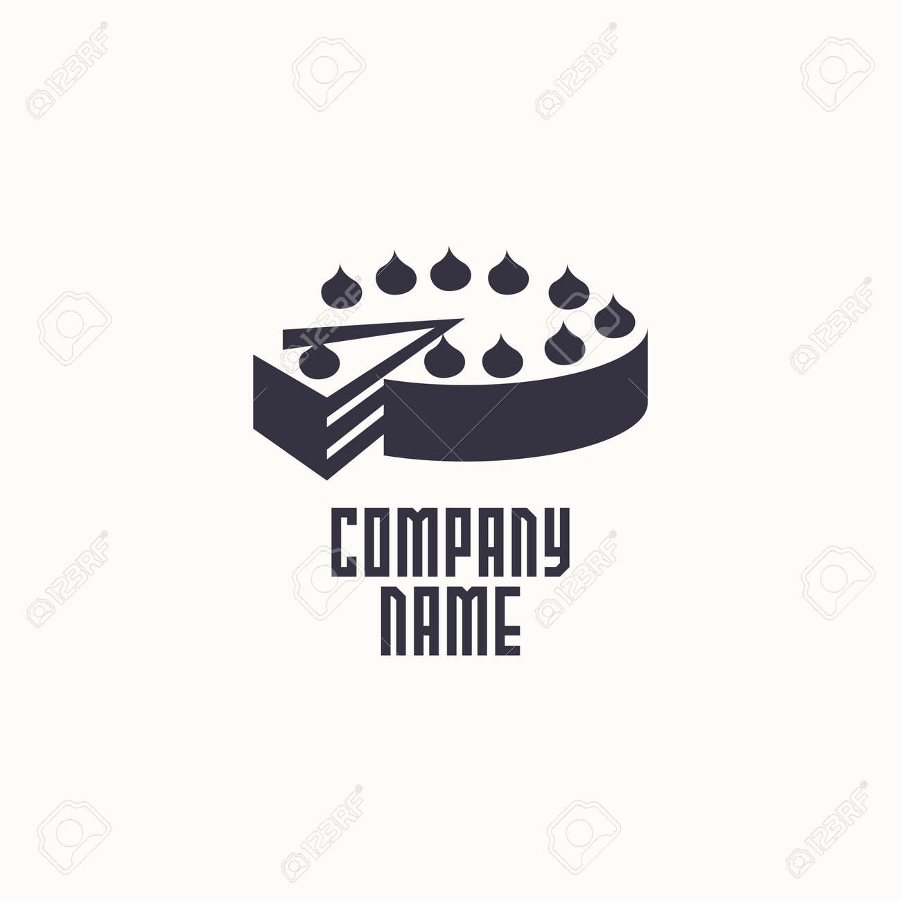 Logo Cake Design Logo Logo For Bakery Shop Royalty Free Cliparts Vectors And Stock Illustration Image 49076047