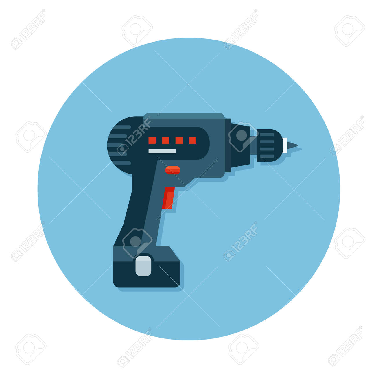 Icon Of Construction Tool Drill On The Circle Blue Background. Flat Design Icon. Royalty Free SVG, Cliparts, Vectors, And Stock Illustration. Image 50634844. Icon Of Construction Tool Drill On The Circle Blue Background. Flat Design Icon. Royalty Free SVG, Cliparts, Vectors, And Stock Illustration. Image 50634844.