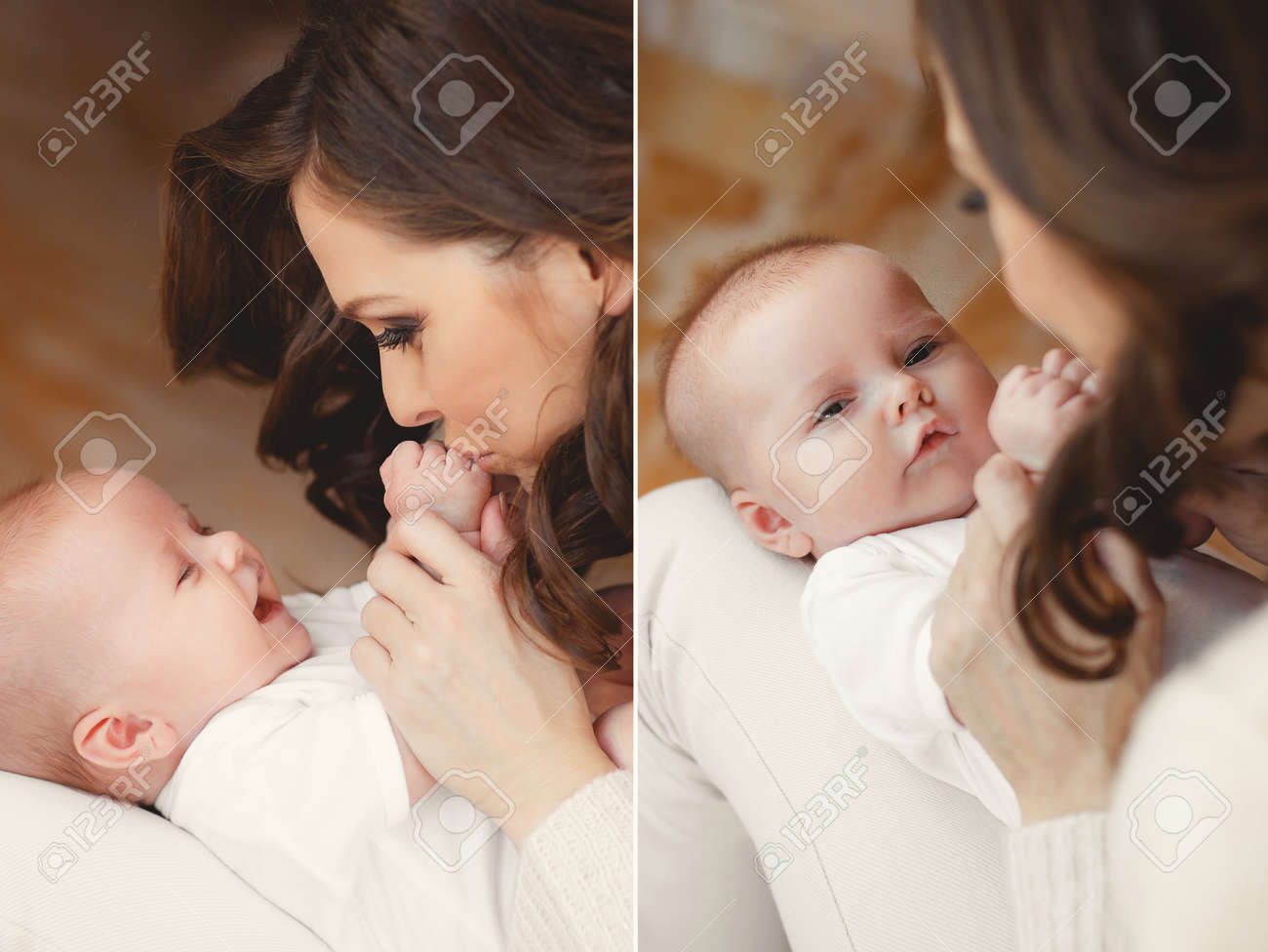 Mere Tenant La Tete De Son Fils Nouveau Ne Dans Les Mains Le Bebe Sur Les Mains A Maman Amoureux Main Mere Tenant A Dormir Bebe Mignon Enfant Nouveau Ne Banque D Images Et Photos
