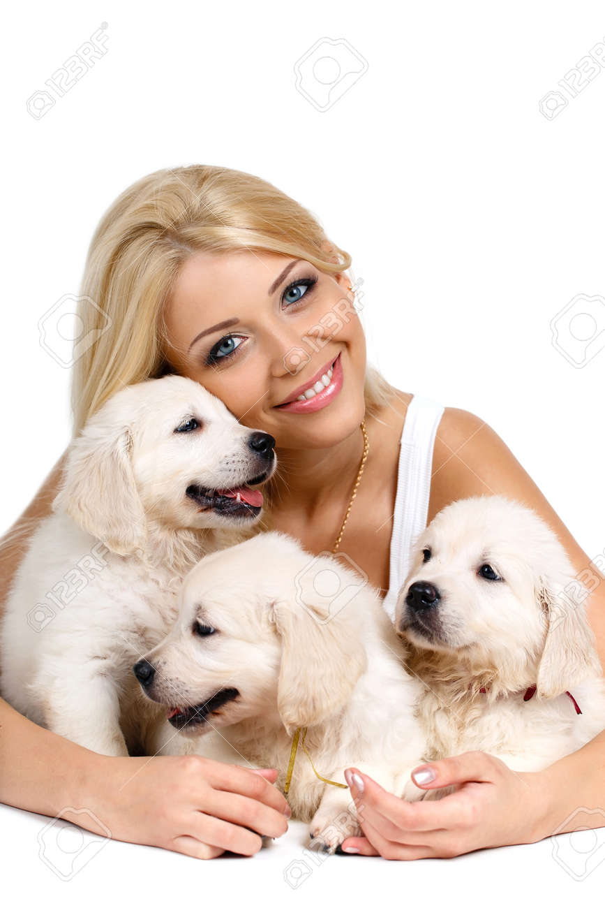 white long haired labrador