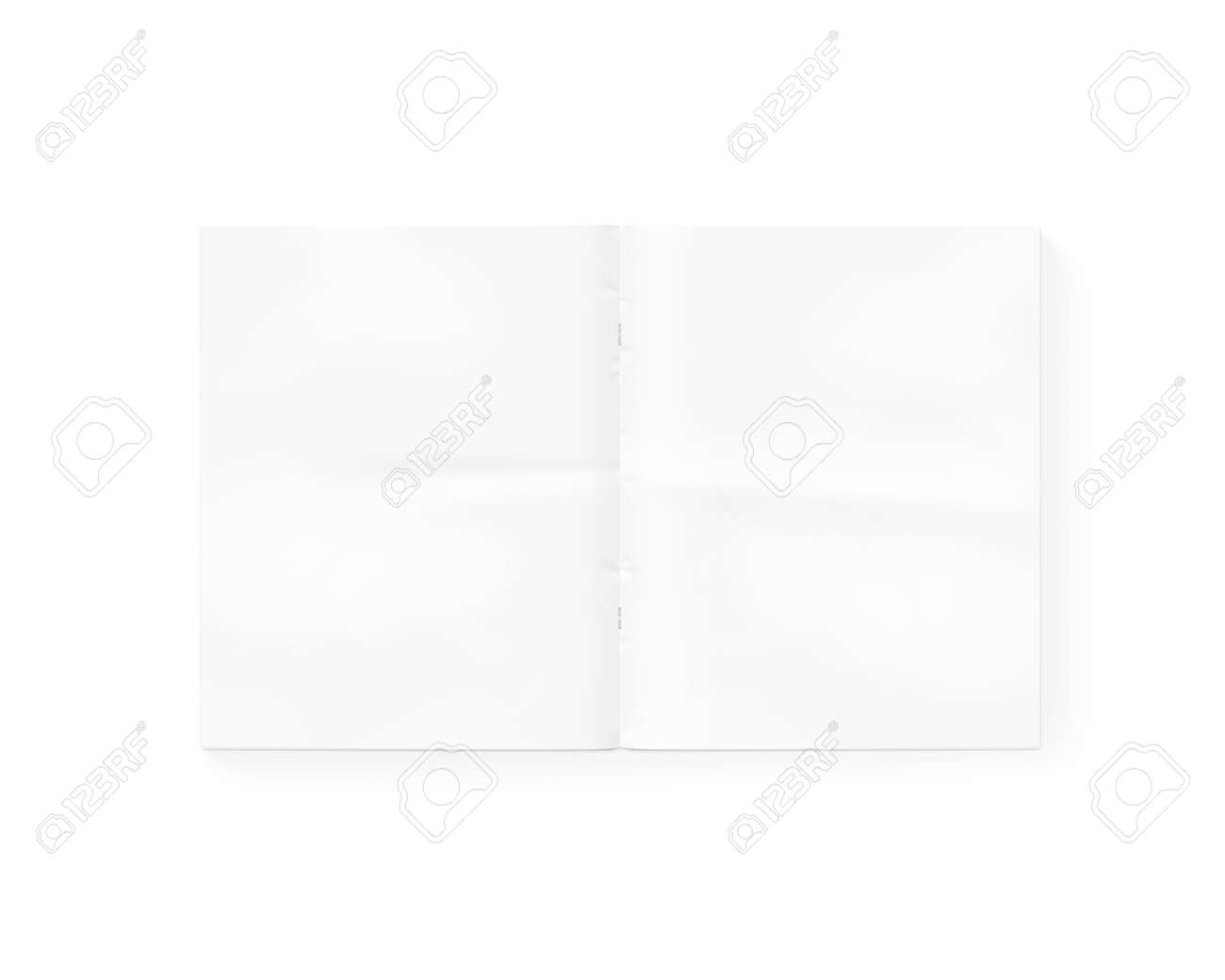 open blank newspaper mock up isolated on white white gazette presentation magazine newspaper template