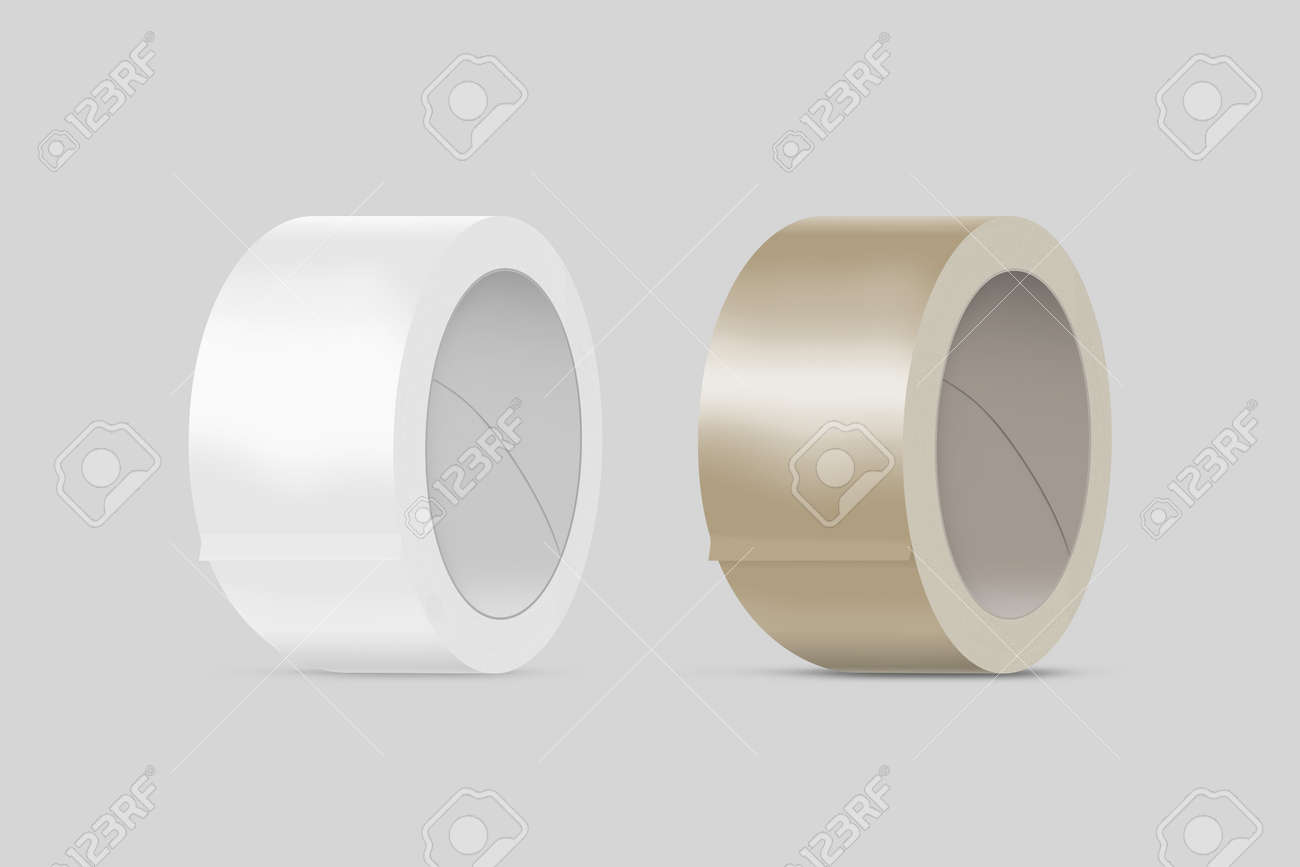 Download Blank White And Yellow Duct Adhesive Tape Mockup Stock Photo Picture And Royalty Free Image Image 61804918