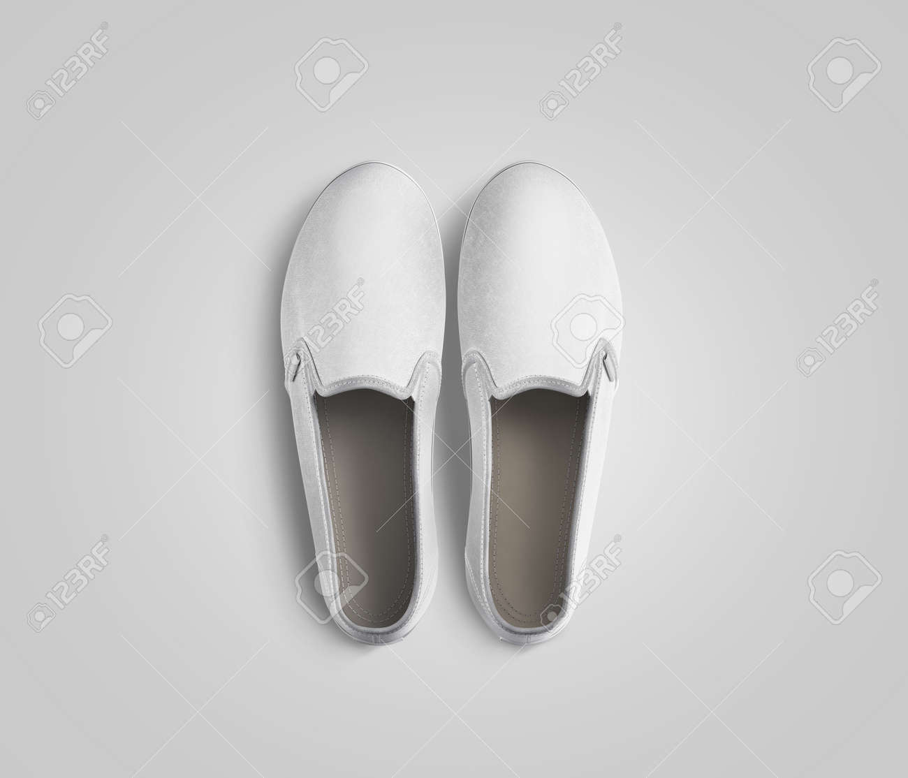 plain white slip on shoes