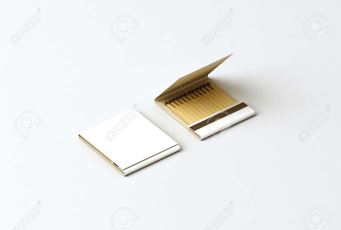 Download Blank Promo Matches Book Mock Up Clipping Path 3d Rendering Stock Photo Picture And Royalty Free Image Image 65646275 PSD Mockup Templates