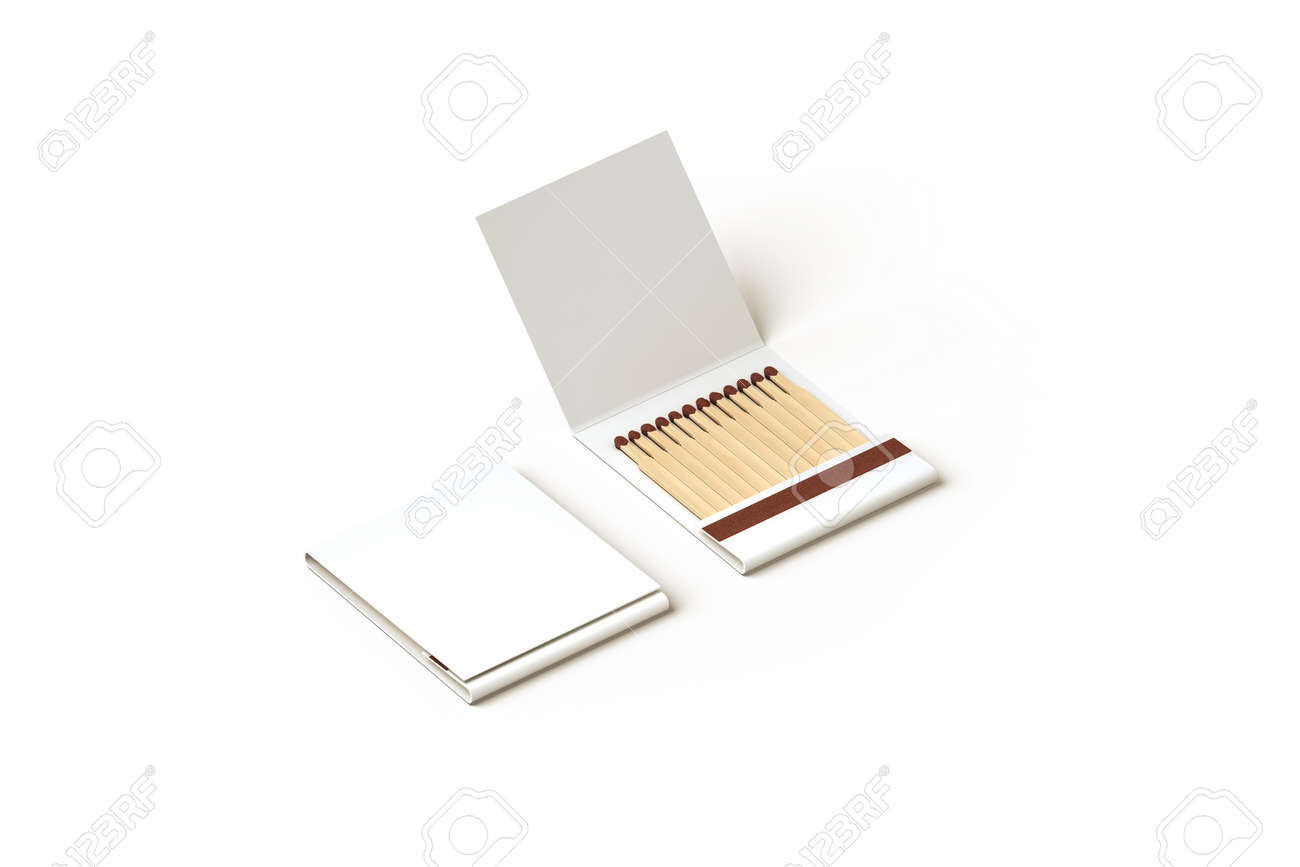 Download Blank Promo Matches Book Mock Up Clipping Path 3d Rendering Stock Photo Picture And Royalty Free Image Image 65646946