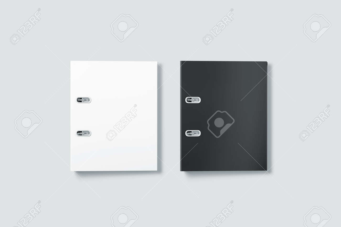 Download Blank Black And White Ring Binder Folder Cover Mockup Top View Stock Photo Picture And Royalty Free Image Image 75668996