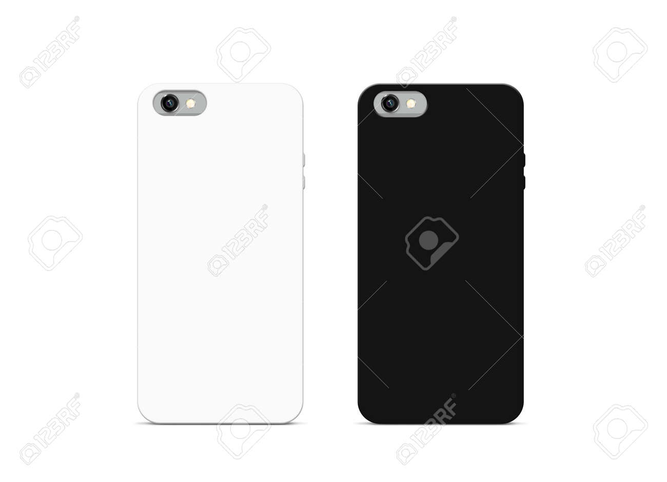 Download Blank Black And White Phone Case Mock Up Isolated 3d Illustration Stock Photo Picture And Royalty Free Image Image 80986045