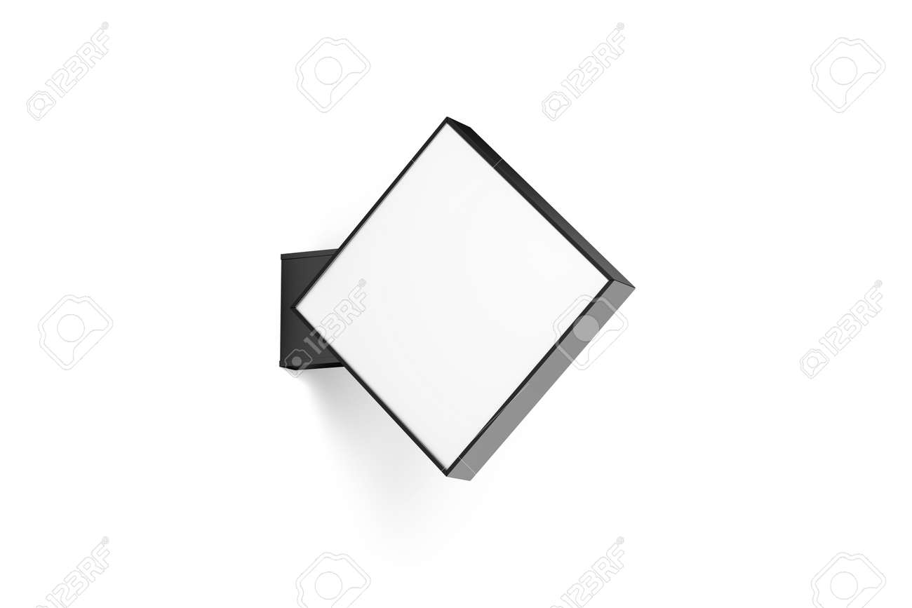 Download Blank Store Rhomus Signage Mockup Isolated 3d Rendering Empty Stock Photo Picture And Royalty Free Image Image 78610343 PSD Mockup Templates