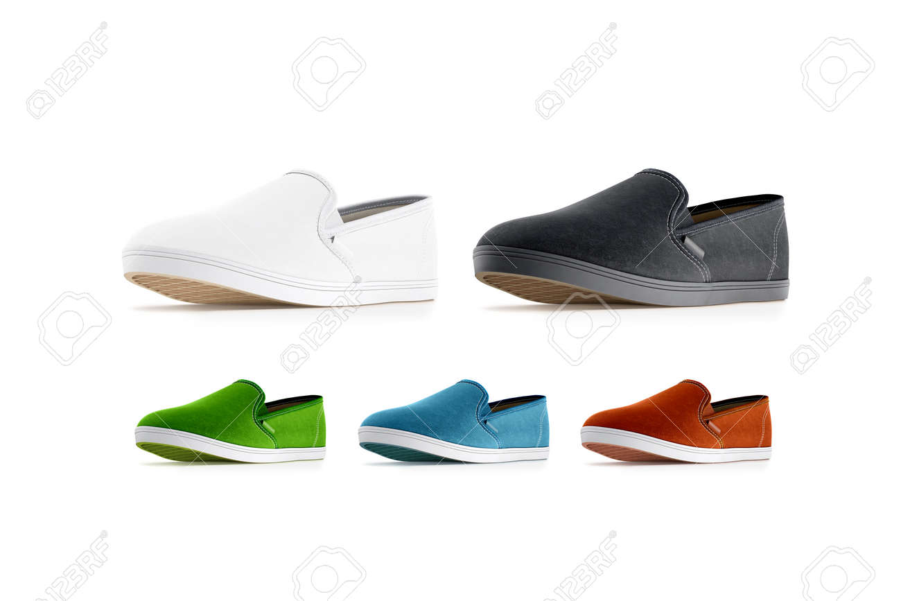 colorful slip on shoes
