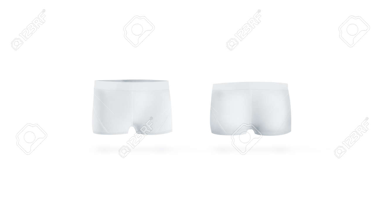 Download Blank White Underpants Mock Up Front And Back Side Isolated Empty Boxer Briefs Mockup Clear Underwear Template Compression Shorts Panties Underclothes Stock Photo Picture And Royalty Free Image Image 100803713