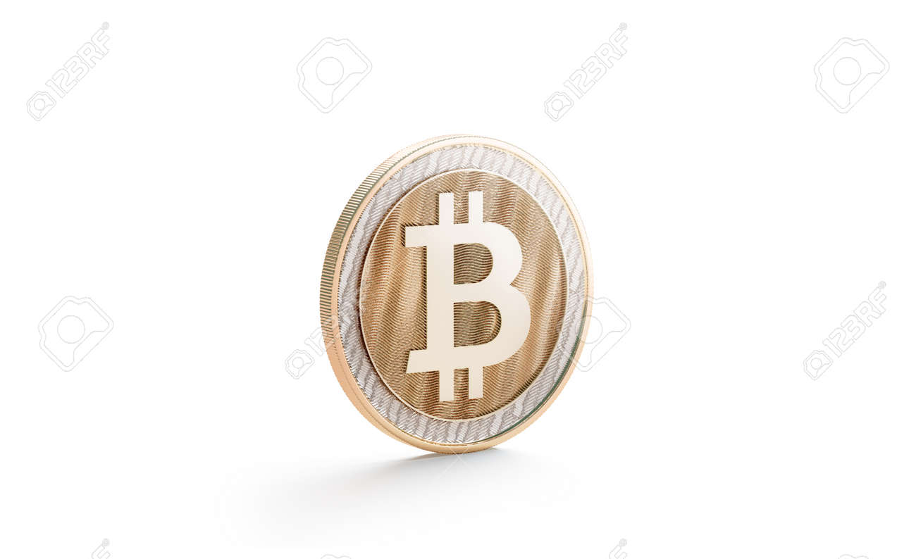 Download Blank Gold Bitcoin Mock Up Isolated Side View 3d Rendering Stock Photo Picture And Royalty Free Image Image 102929879