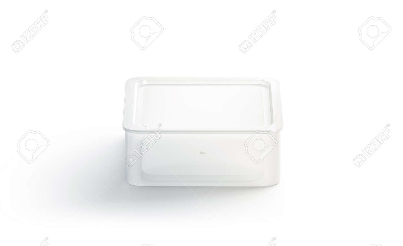 Download Blank White Square Disposable Container Mock Up Isolated 3d Stock Photo Picture And Royalty Free Image Image 106917354 PSD Mockup Templates