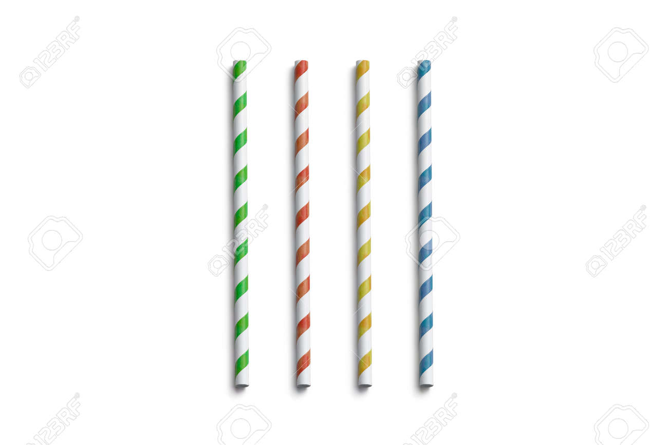 Download Blank Colored Paper Straws Mockup Isolated Top View 3d Rendering Stock Photo Picture And Royalty Free Image Image 125211203 PSD Mockup Templates