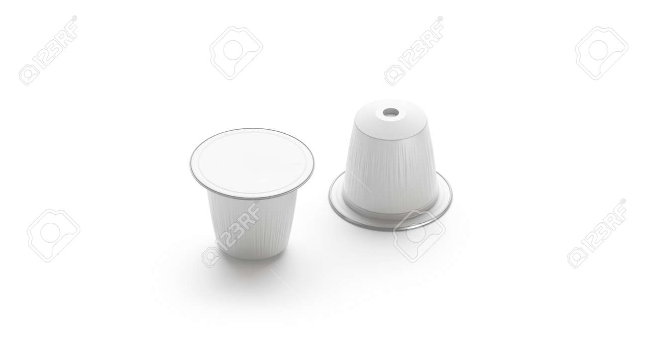 Download Blank White Coffee Capsule Box Mock Up Isolated Side View Stock Photo Picture And Royalty Free Image Image 125897058