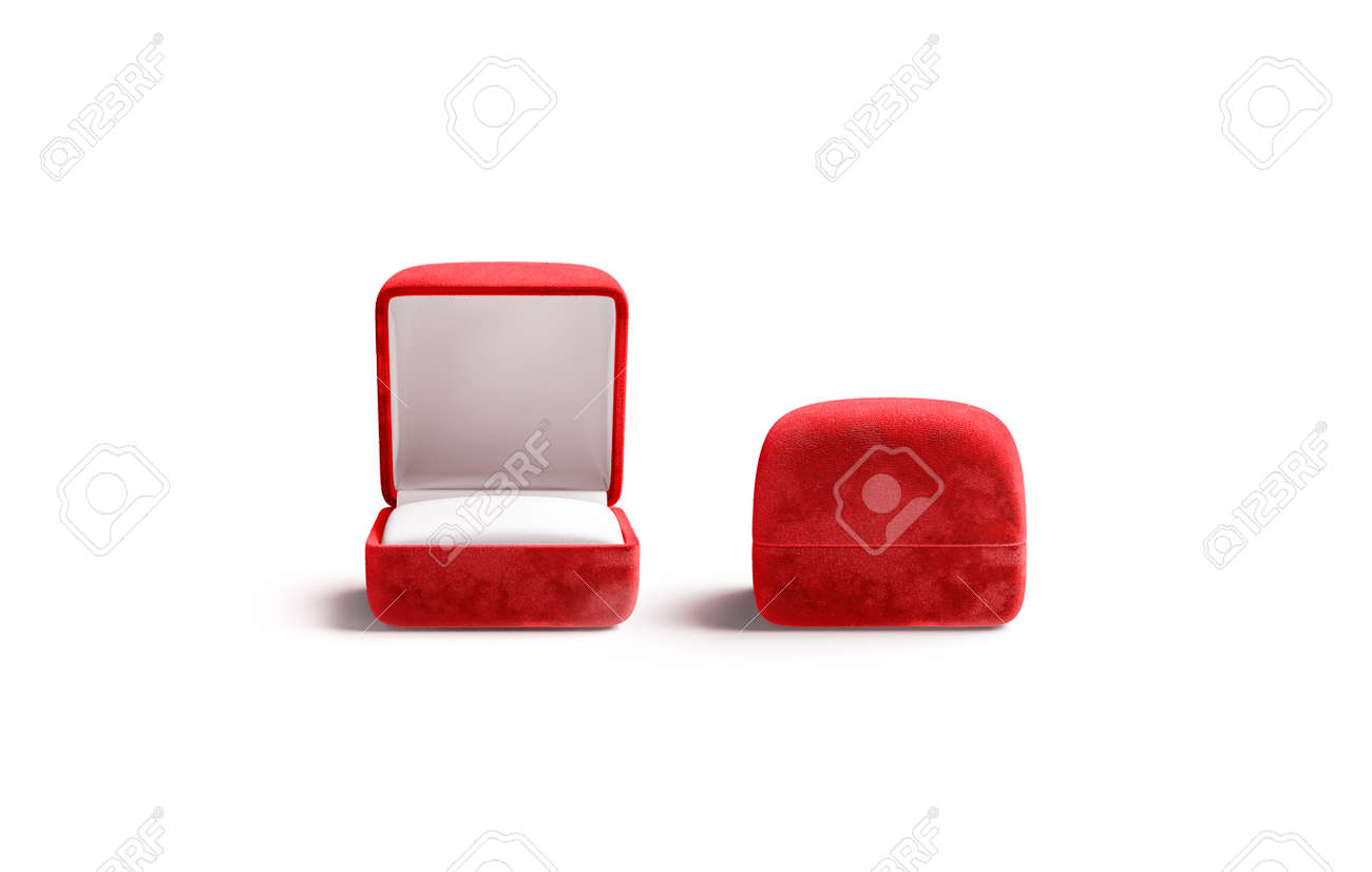 Download Blank Red Opened And Closed Ring Box Mockup Front View Stock Photo Picture And Royalty Free Image Image 133584765