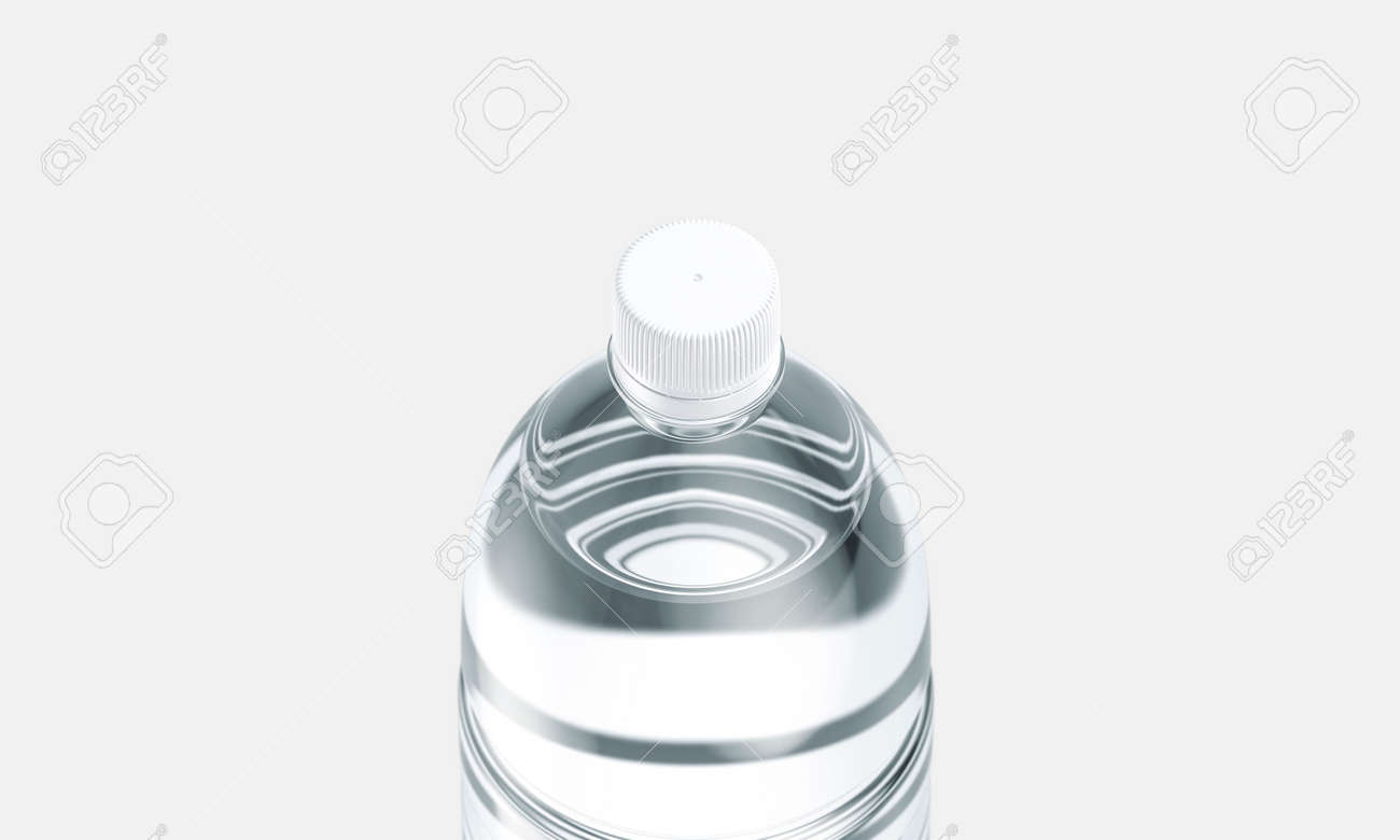 Download Blank Transparent Plastic Bottle With Cap Mockup Gray Background Stock Photo Picture And Royalty Free Image Image 133474307