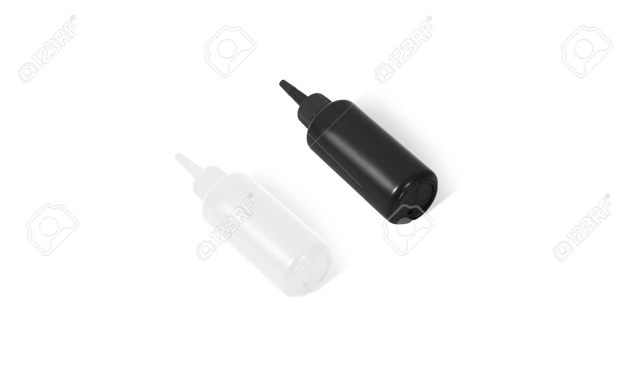 Download Blank Black And White Squeeze Sauce Bottle Mockup Set 3d Rendering Stock Photo Picture And Royalty Free Image Image 141625011