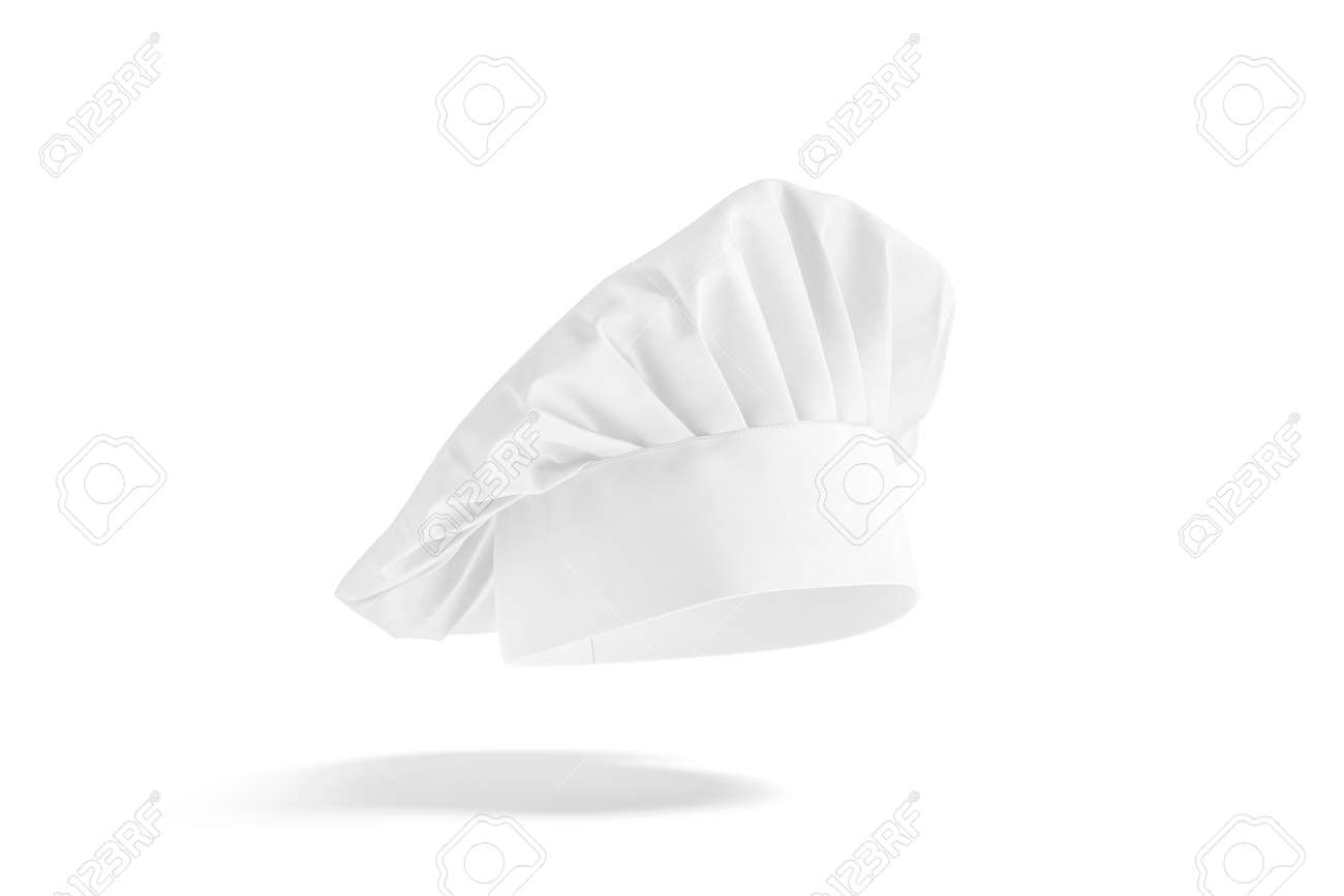 Download Blank White Toque Chef Hat Mockup Side View No Gravity Stock Photo Picture And Royalty Free Image Image 153686842
