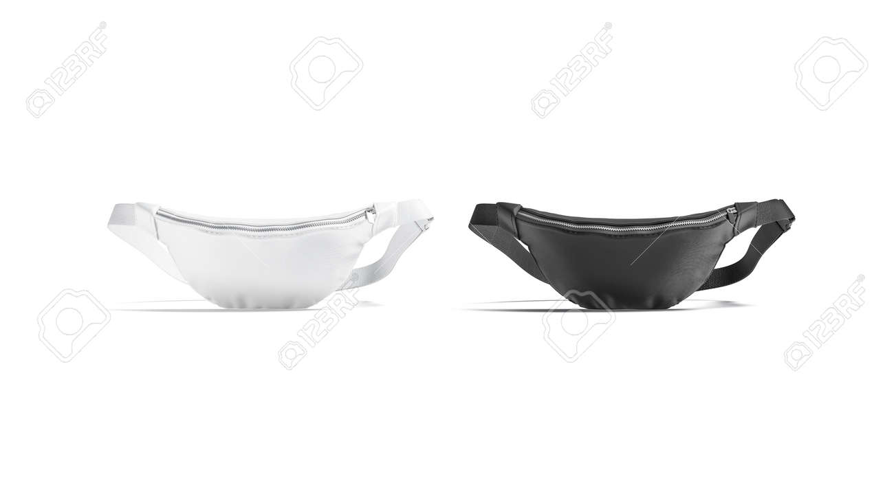Download Blank Black And White Waist Bag Mockup Stand Front View Stock Photo Picture And Royalty Free Image Image 153687039