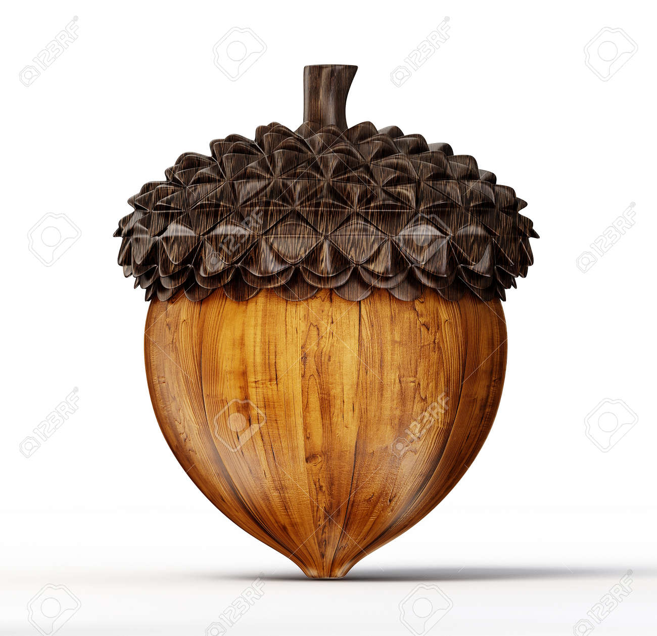 brown acorn isolated on a white background - 25741624 brown acorn isolated on a white background - 25741624
