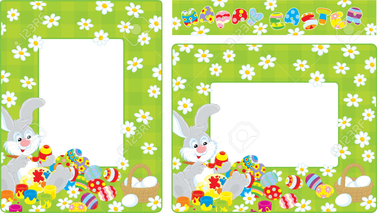 easter bunny border