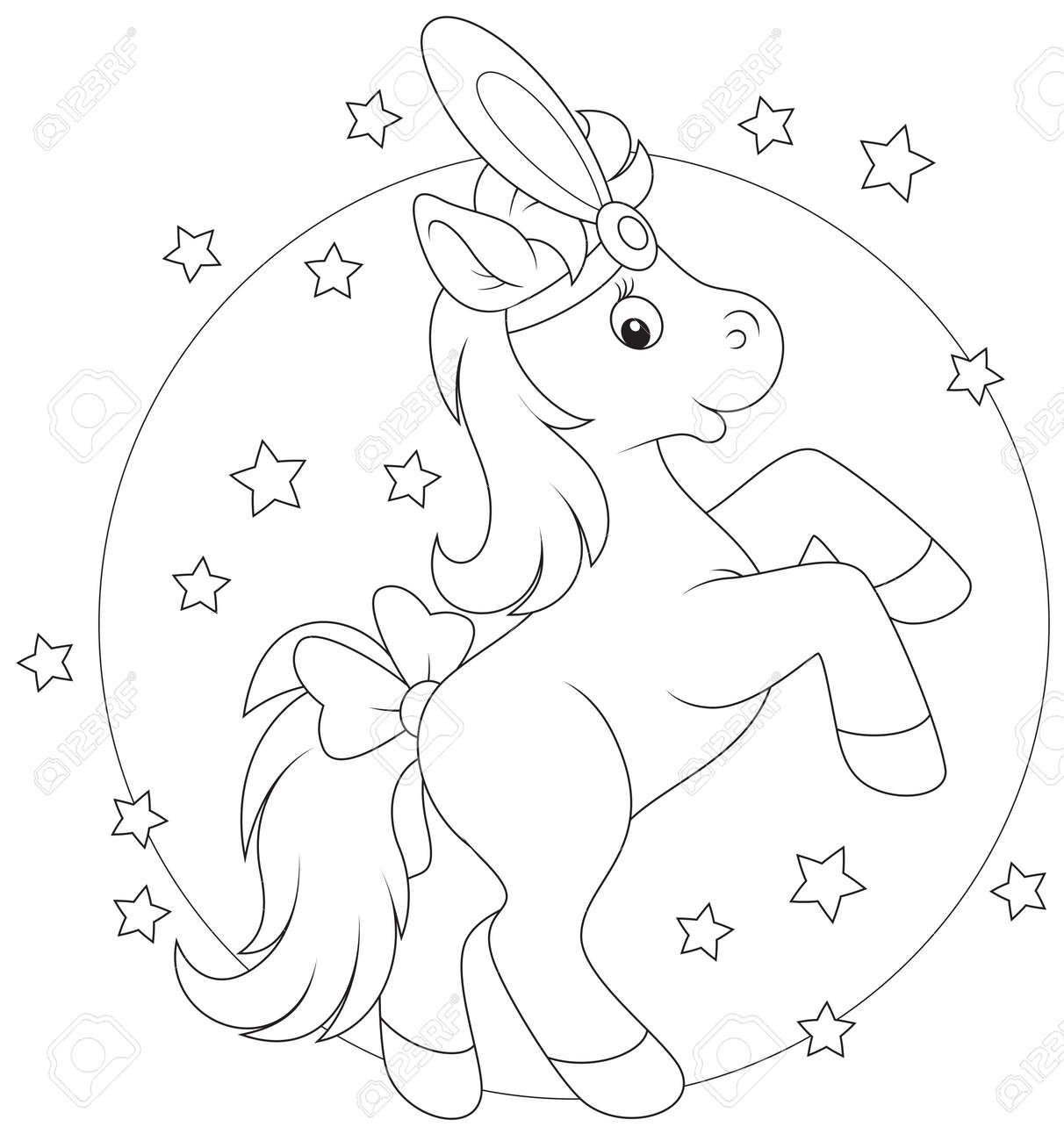 サーカスの馬ダンスのイラスト素材 ベクタ Image 27667417