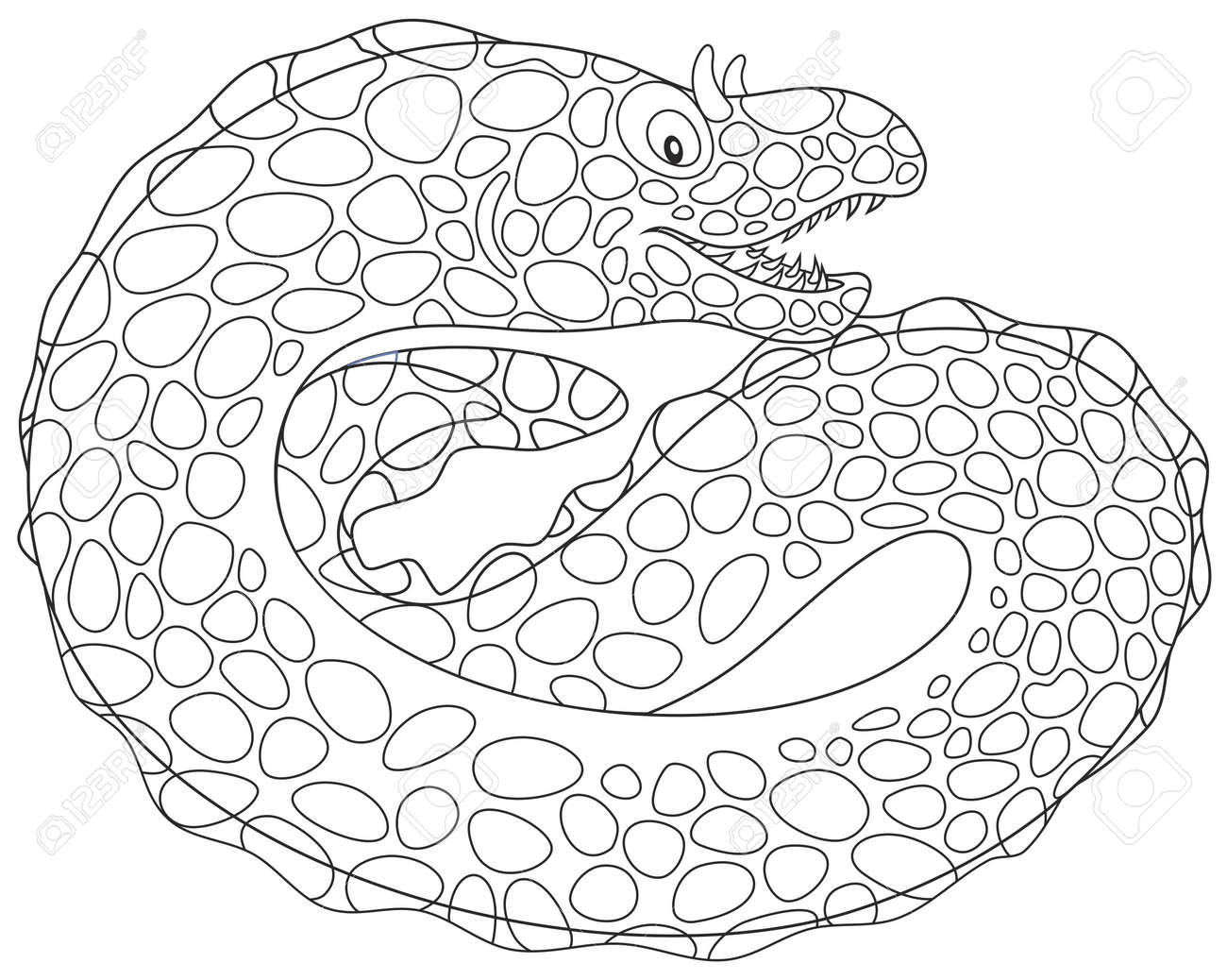 黒と白のウツボを発見 のイラスト素材 ベクタ Image 黒と白のウツボを発見 のイラスト素材 ベクタ Image