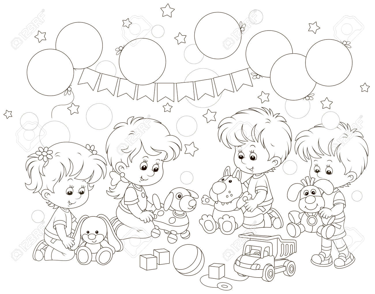 soft toys drawing