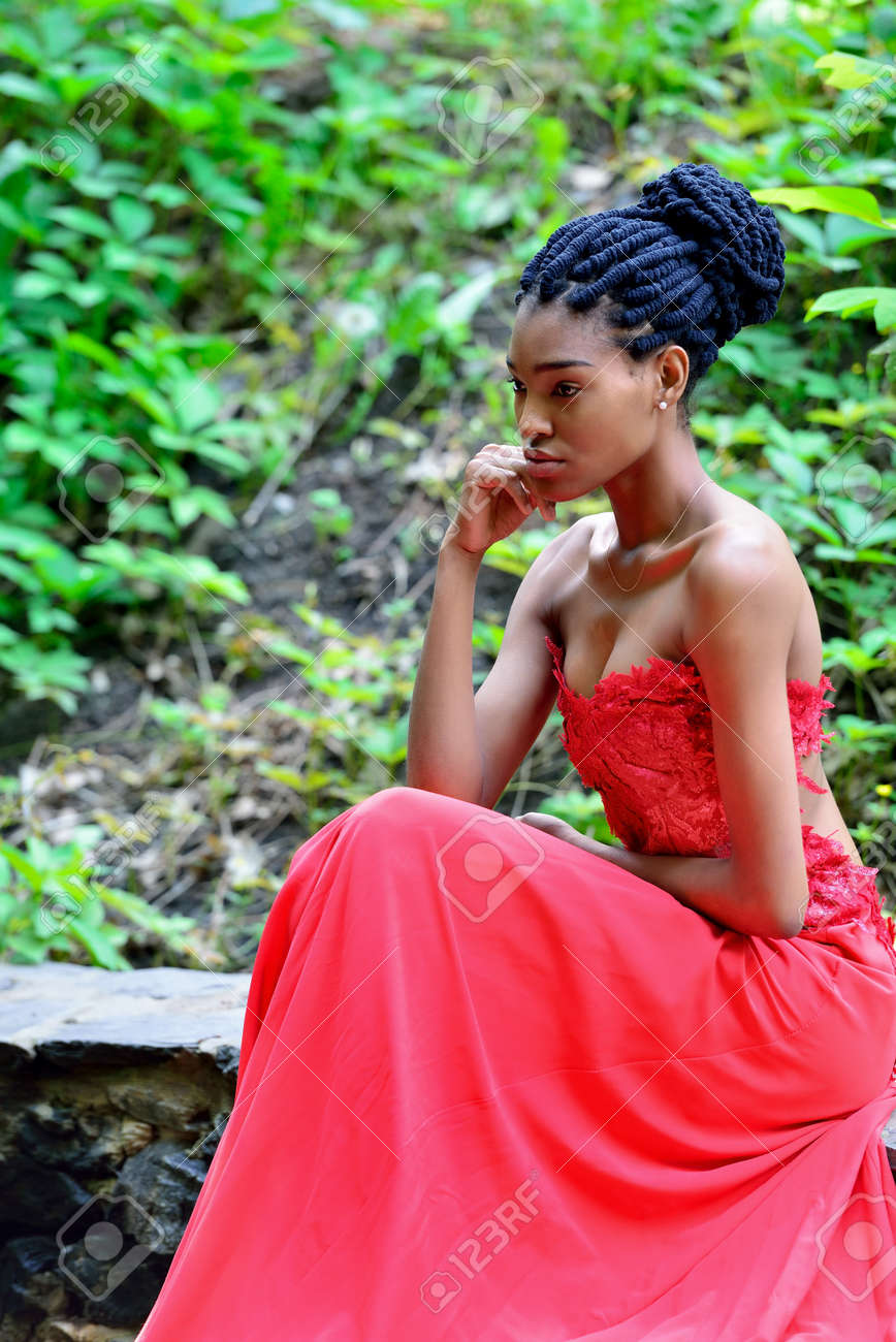 african red dress