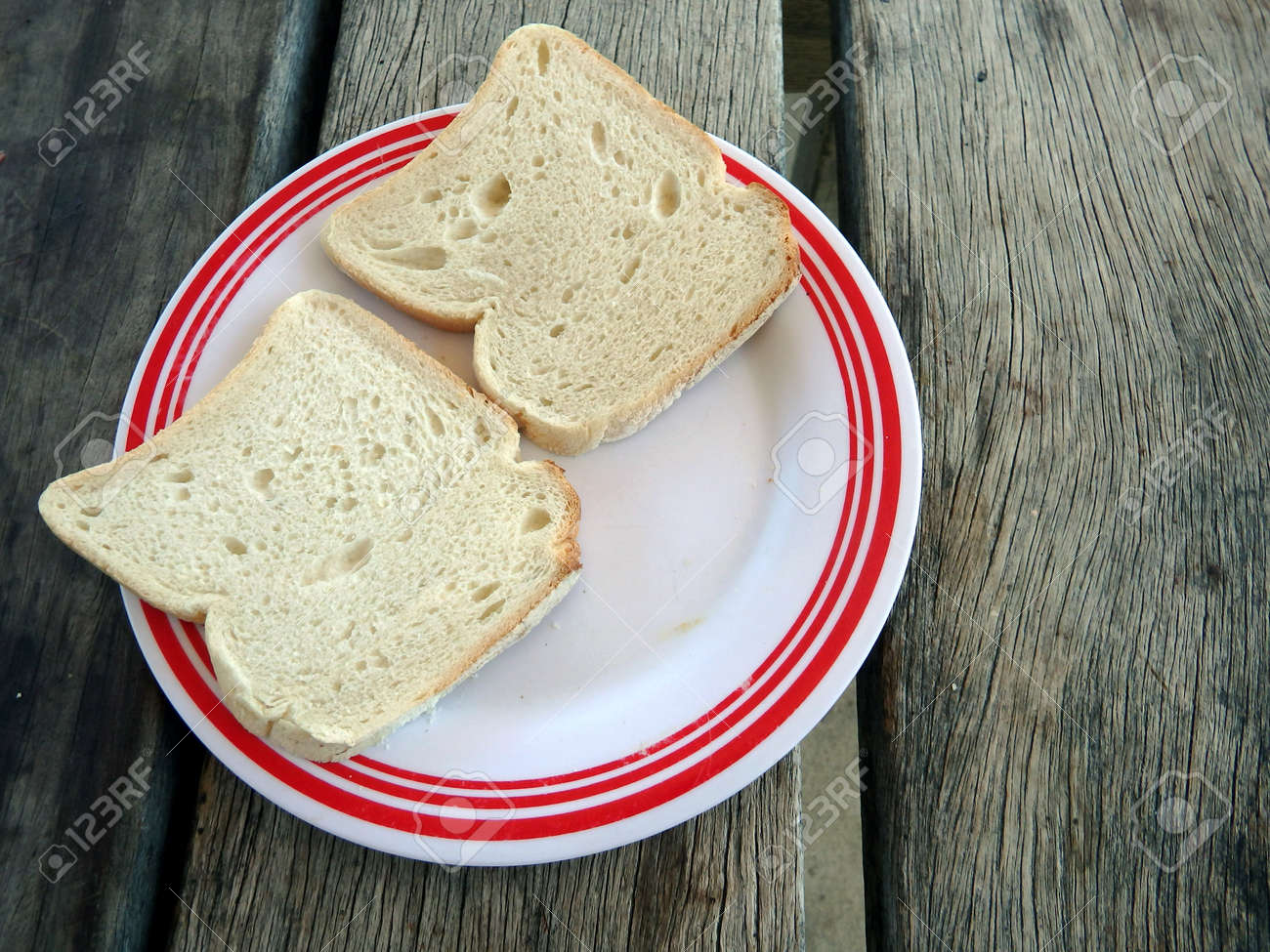 2 Slices Of White Bread Stock Photo Picture And Royalty Free Image