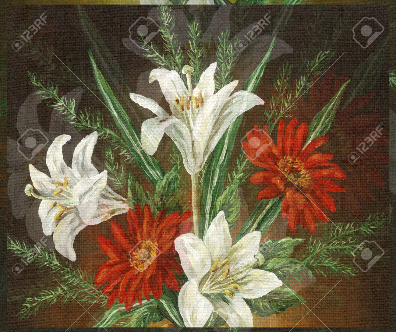 油彩画　「葉相」 油彩画 「葉相」 油彩画 「葉相」