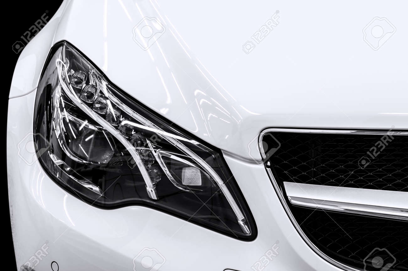 Closeup headlights of business car Car exterior detail - 29100108 Closeup headlights of business car Car exterior detail - 29100108