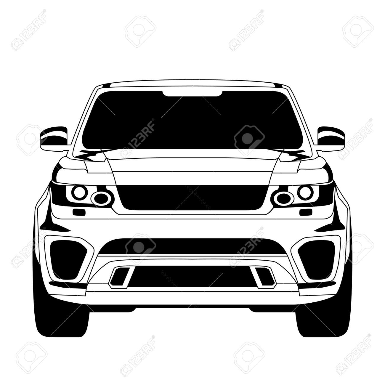 Car icon. Isolated on white background. Vector EPS10. - 33083583 Car icon. Isolated on white background. Vector EPS10. - 33083583