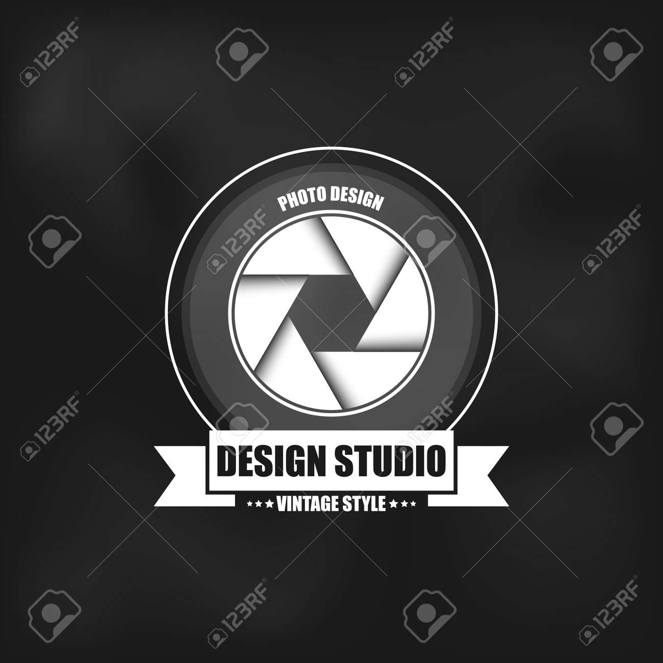 fotografia logo in stile vintage può essere utilizzato per i loghi