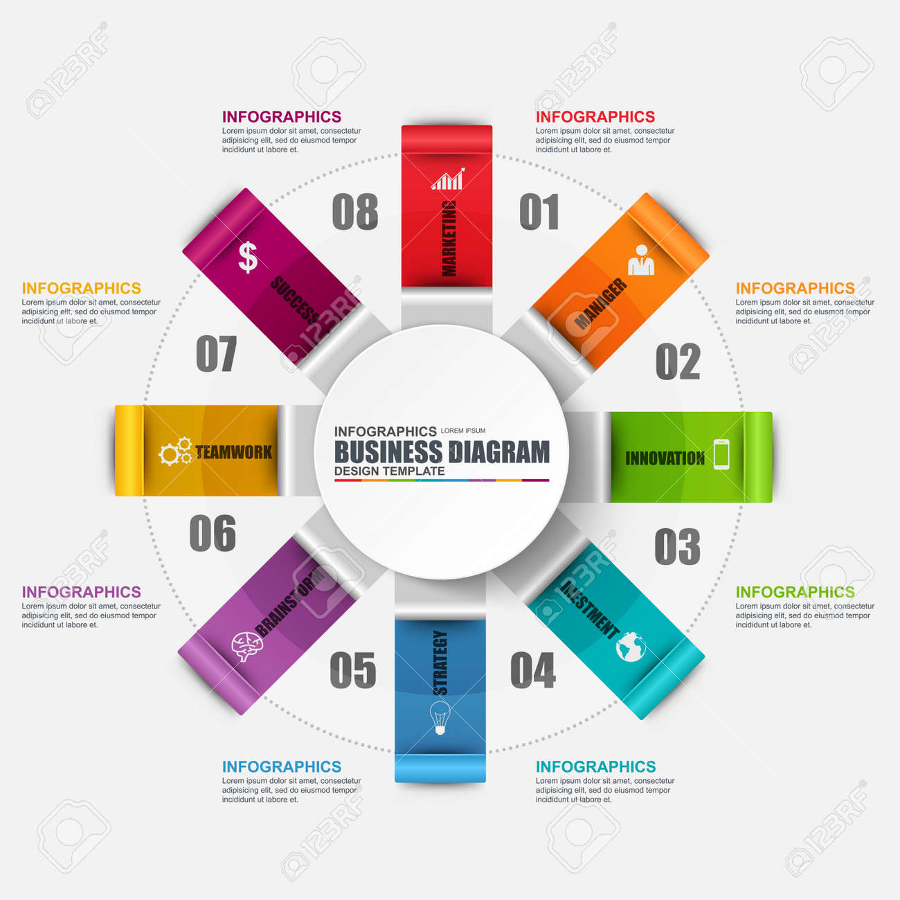 process flow infographic