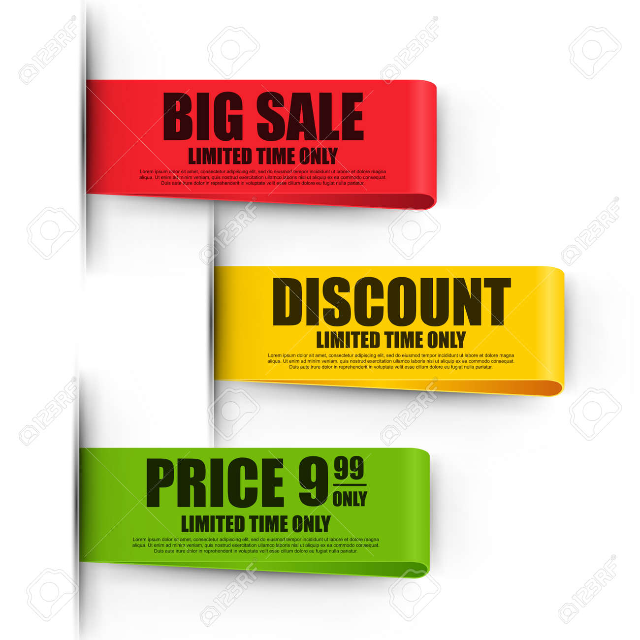 set of color paper