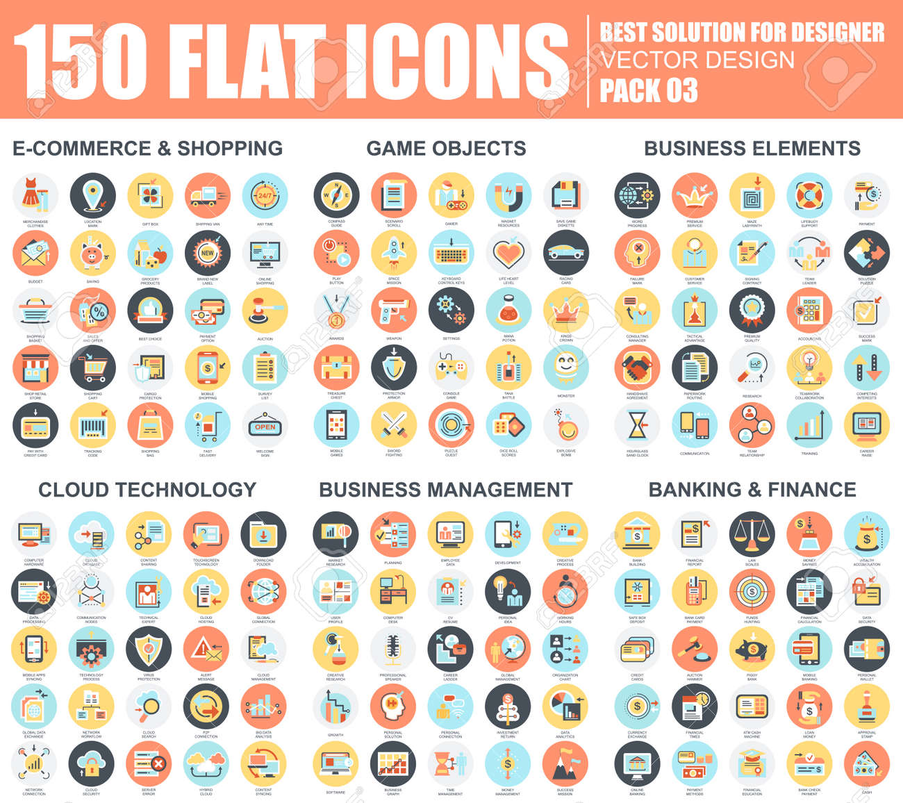 Flat e-commerce and shopping, business elements, cloud technology, management, banking and finance icons set for website and mobile site and apps. Simple pictogram pack. Vector illustration. - 72326087 Flat e-commerce and shopping, business elements, cloud technology, management, banking and finance icons set for website and mobile site and apps. Simple pictogram pack. Vector illustration. - 72326087
