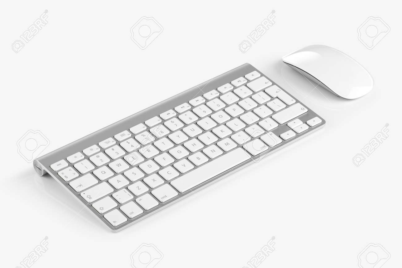 英語のアルファベットとマウスを使ってワイヤレス コンピューターの