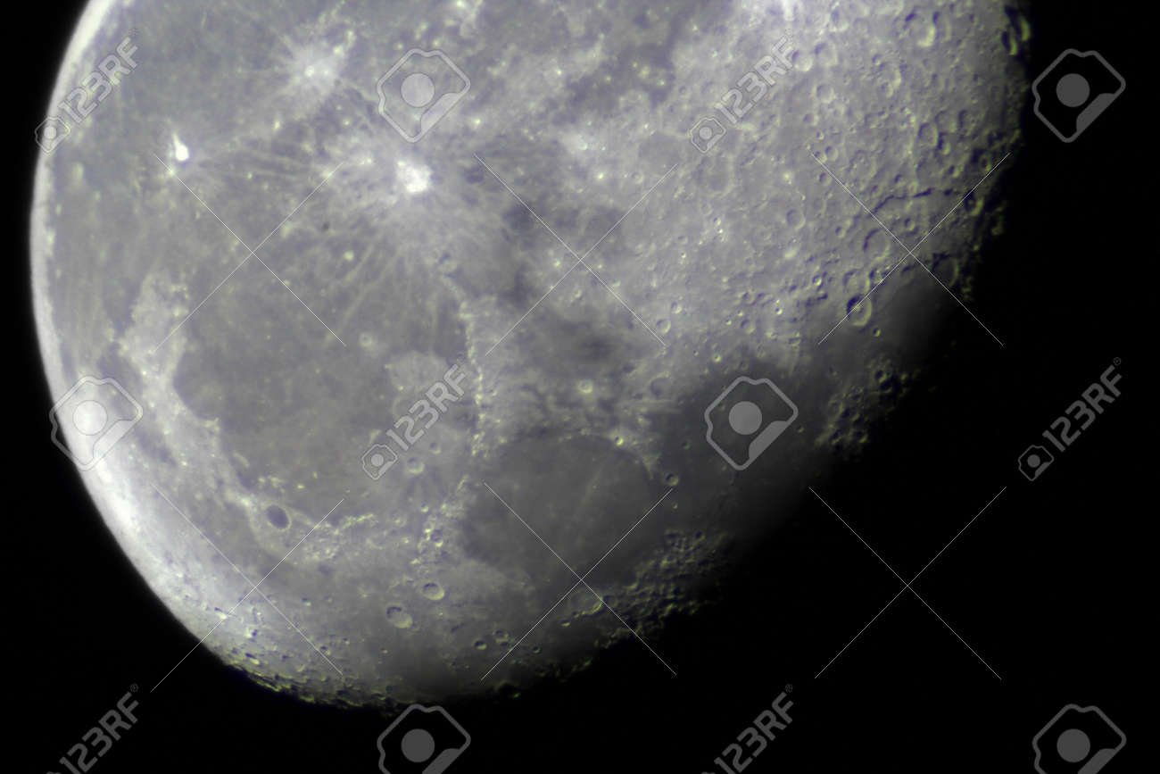 moon thru telescope